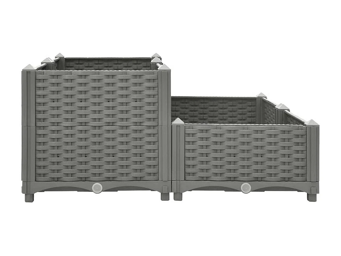 Jardinera polipropileno 80x80x38 cm ES65278