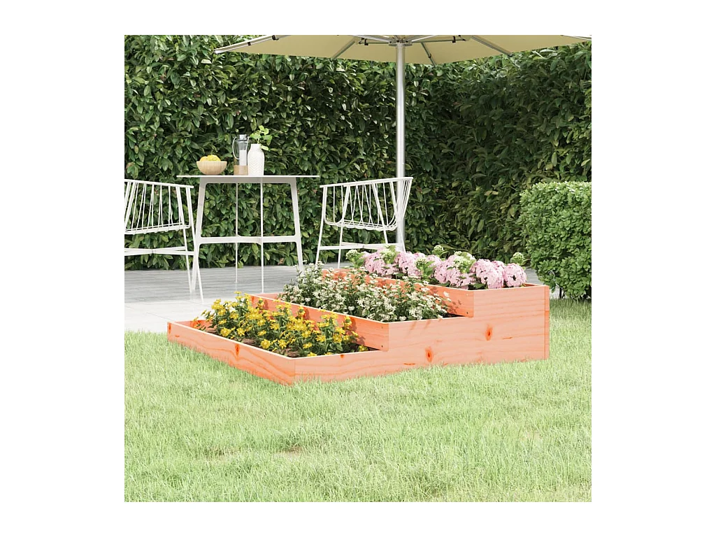 Jardinière 107x107x27 cm Bois de douglas massif BE1588
