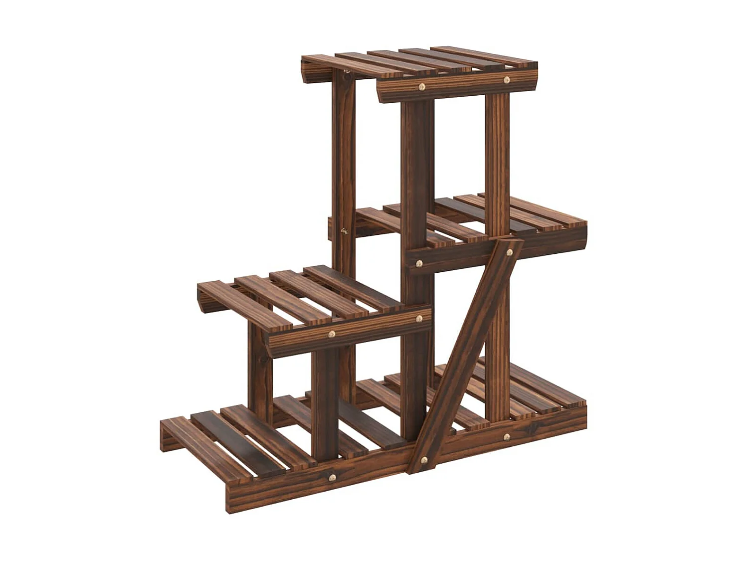 Suporte de plantas 58x25x51 cm madeira de abeto maciça PT933405