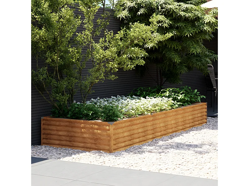 Plantenbak verhoogd 291x100x36 cm cortenstaal