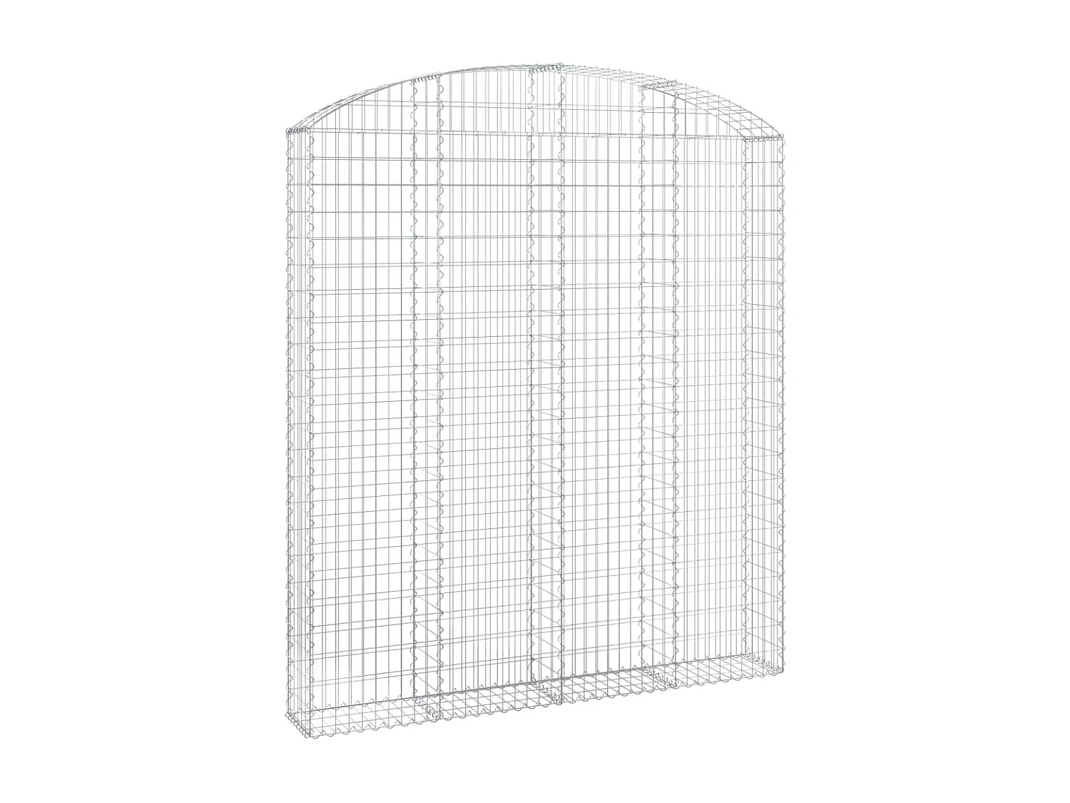 Panier de gabions arqué 200x30x220/240 cm Fer galvanisé WVGQ1653