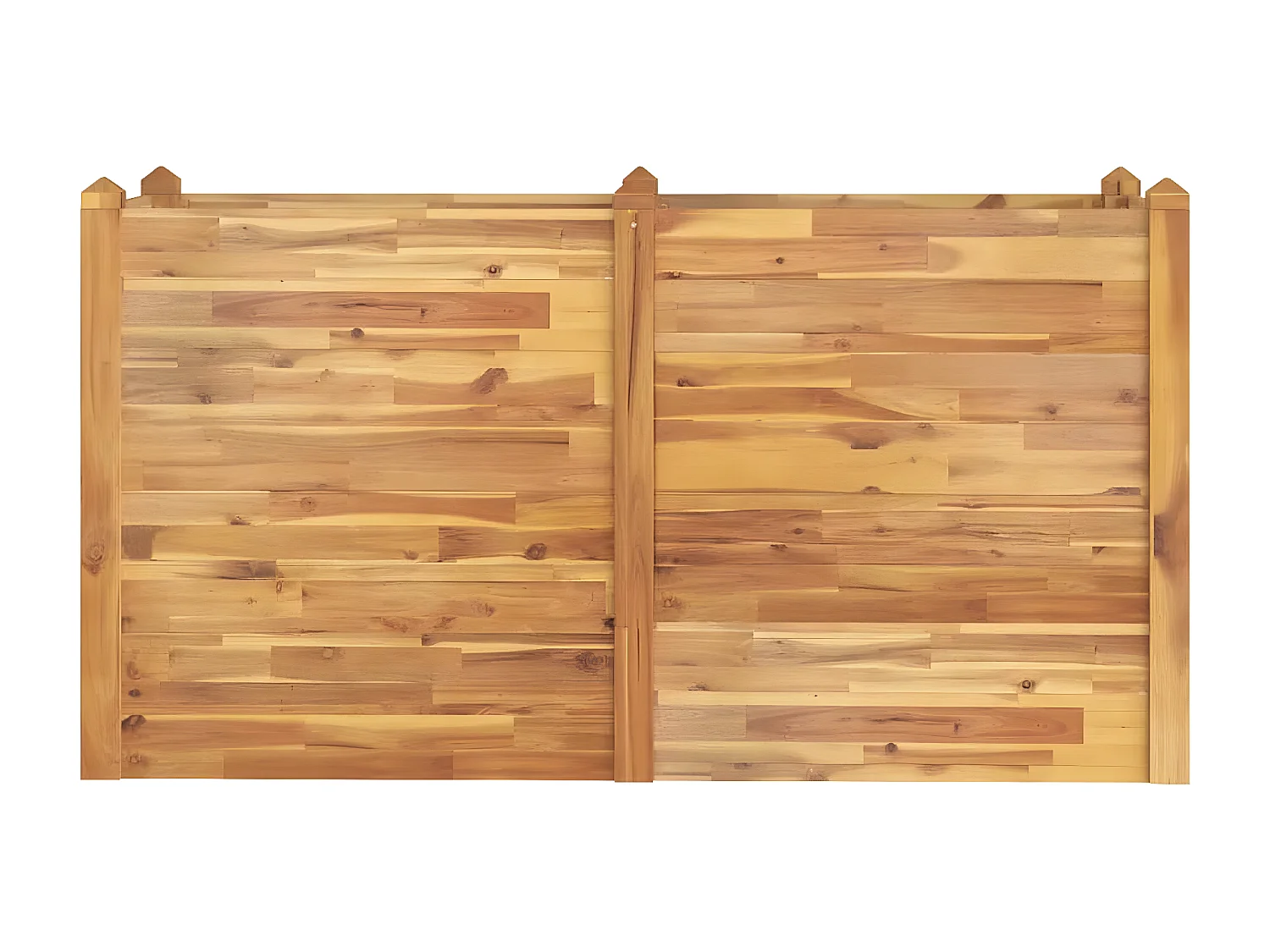 Jardinera arriate madera maciza acacia 160x60x84 cm ES28567