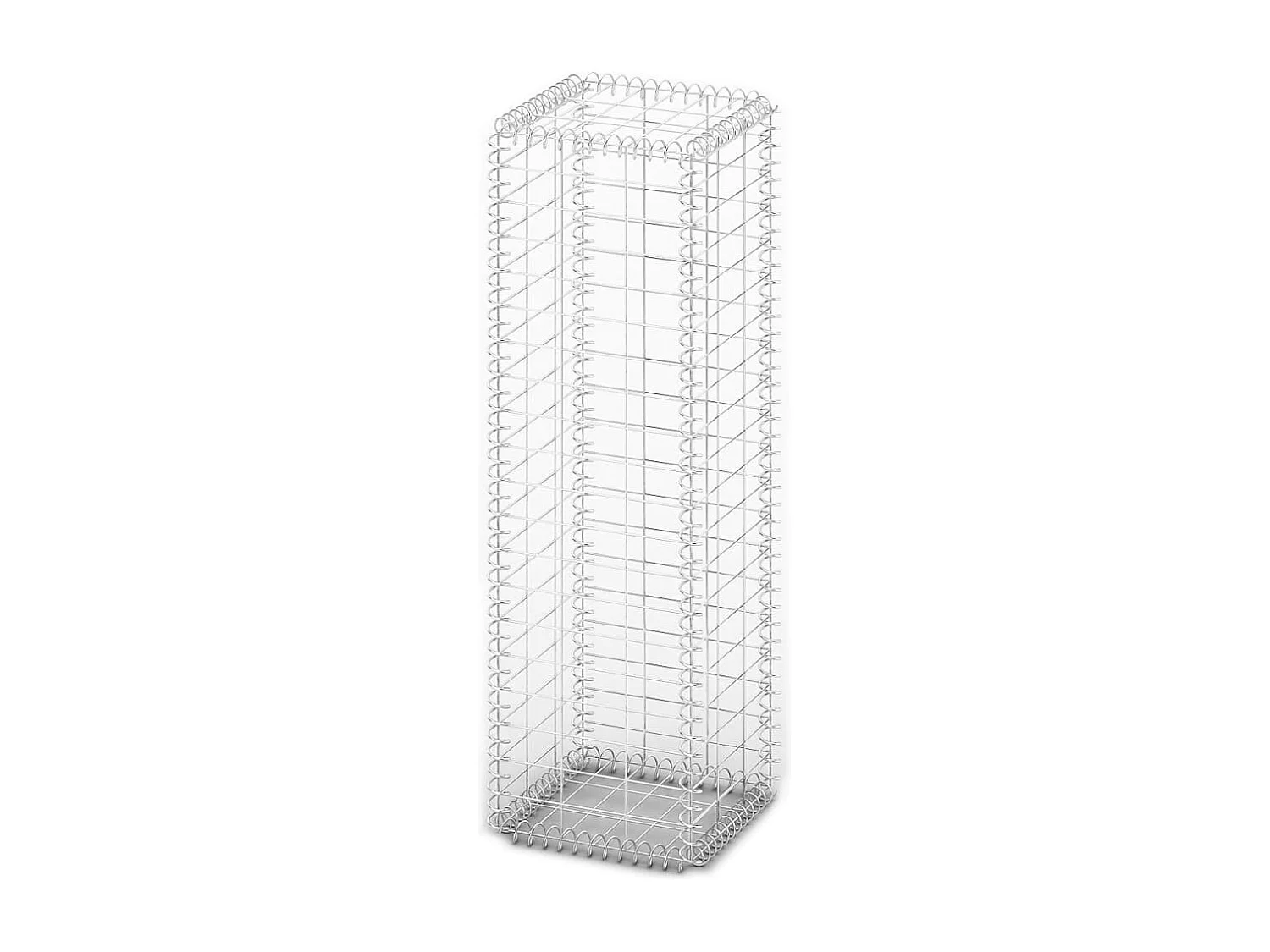 Mur de gabion avec couvercle Fil galvanisé 100 x 30 x 30 cm  WVGQ8729