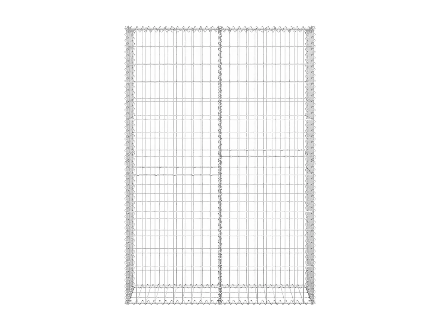 Mur de gabion avec couvercle Fil galvanisé 150 x 100 x 30 cm  WVGQ1292