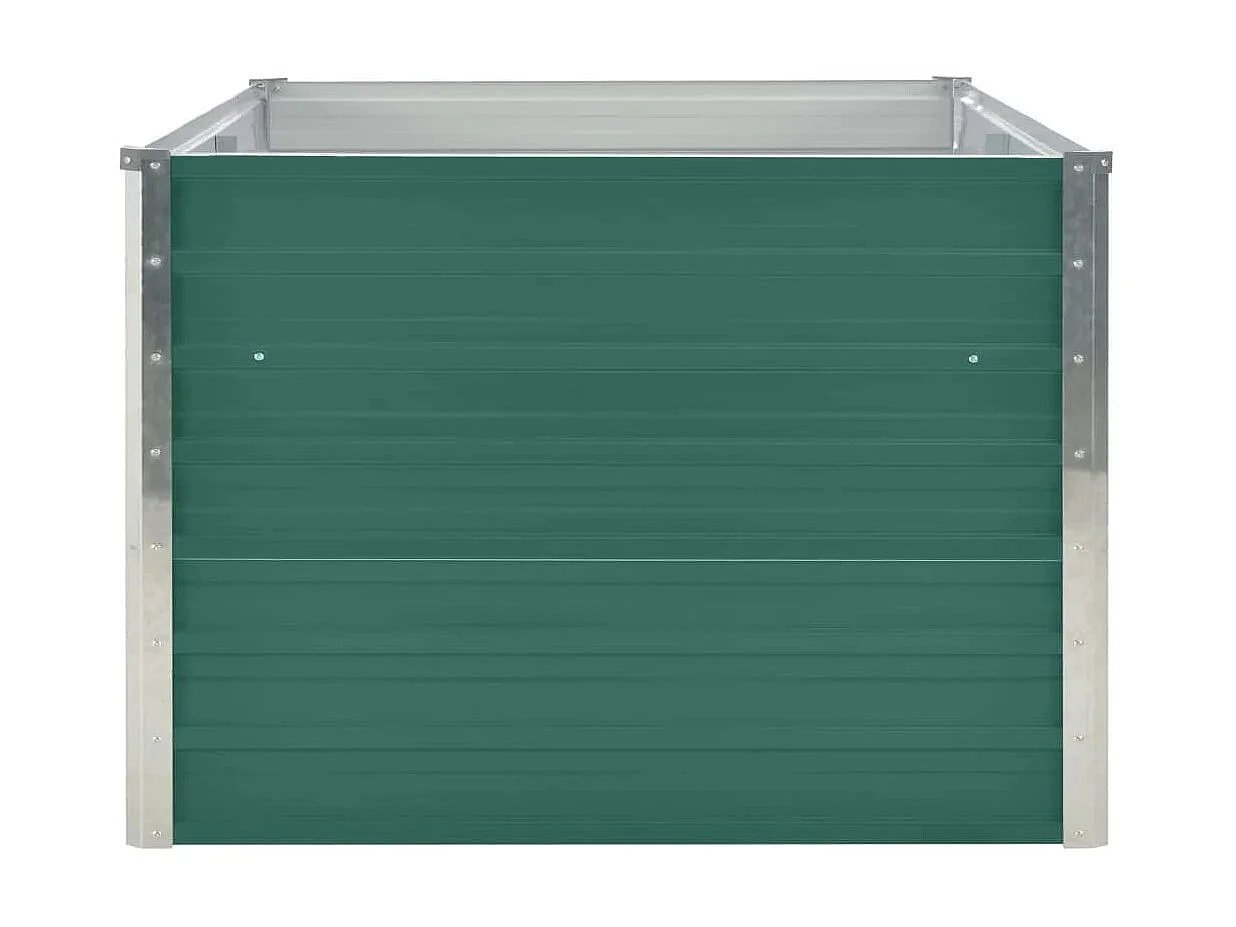 Fioriera da Giardino 160x80x45 cm in Acciaio Zincato Verde CFW39907