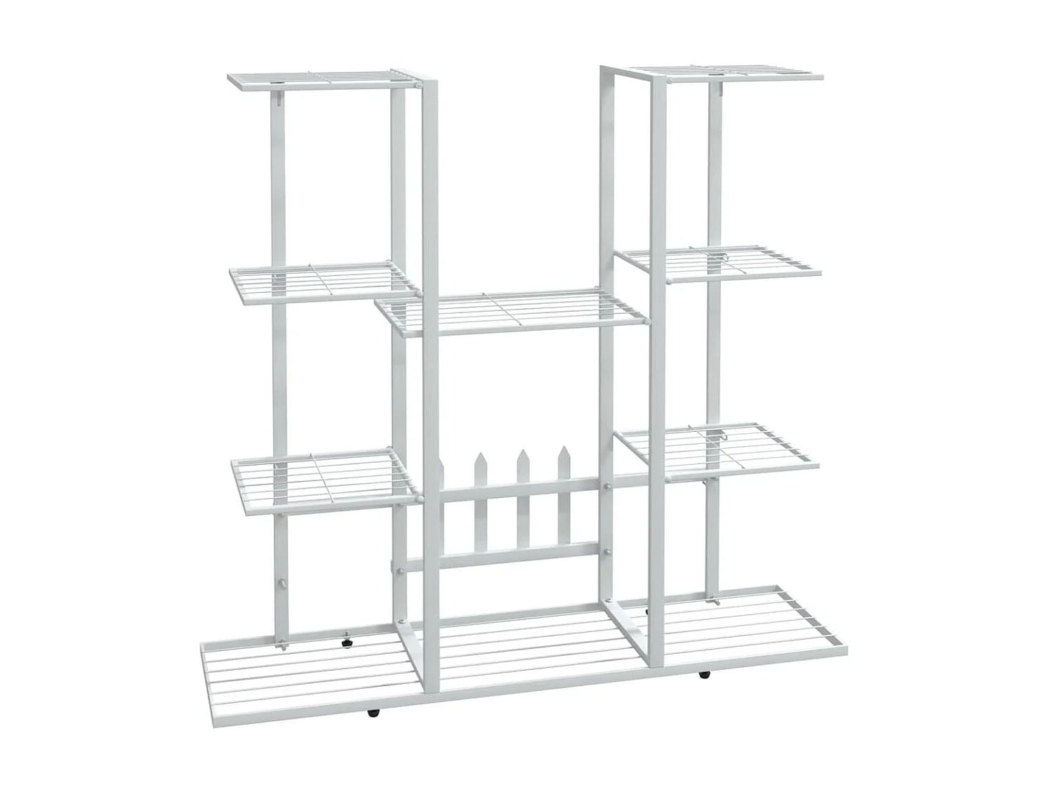 Jardinière 94,5x25x89 cm Blanc Fer BE9617