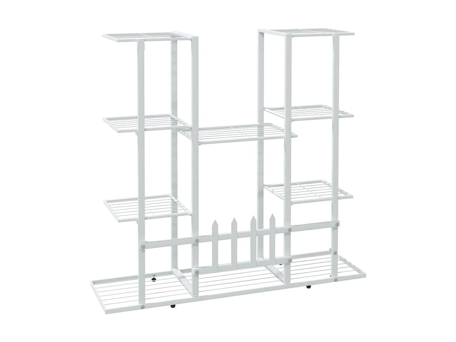 Jardinière 94,5x25x89 cm Blanc Fer BE9617