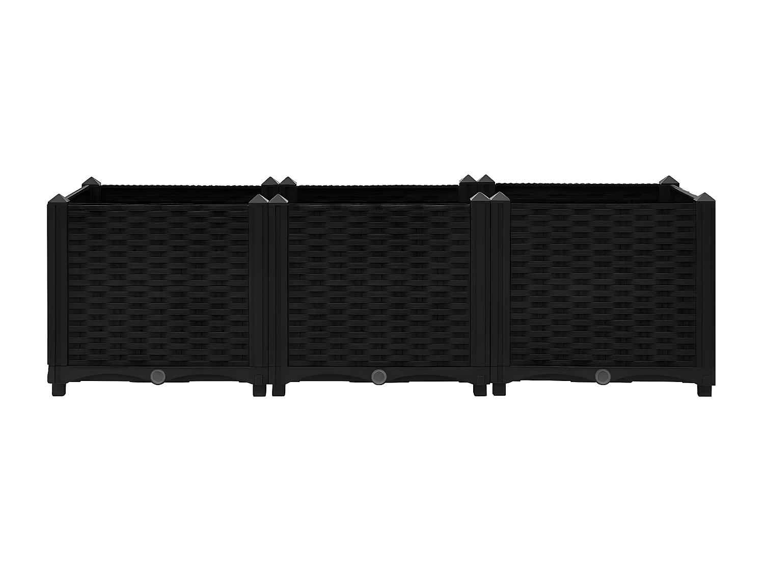 Canteiro elevado 120x40x38 cm polipropileno PT116469