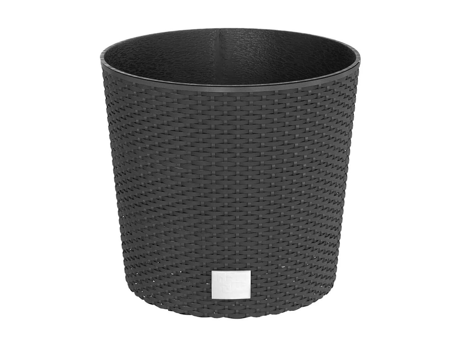 Vaso com interior removível 15 / 15,3 L vime PP antracite PT707585