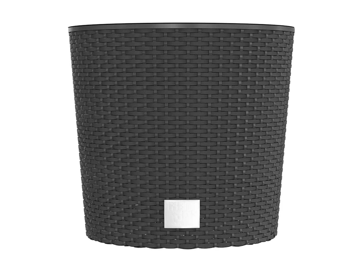 Vaso com interior removível 15 / 15,3 L vime PP antracite PT707585