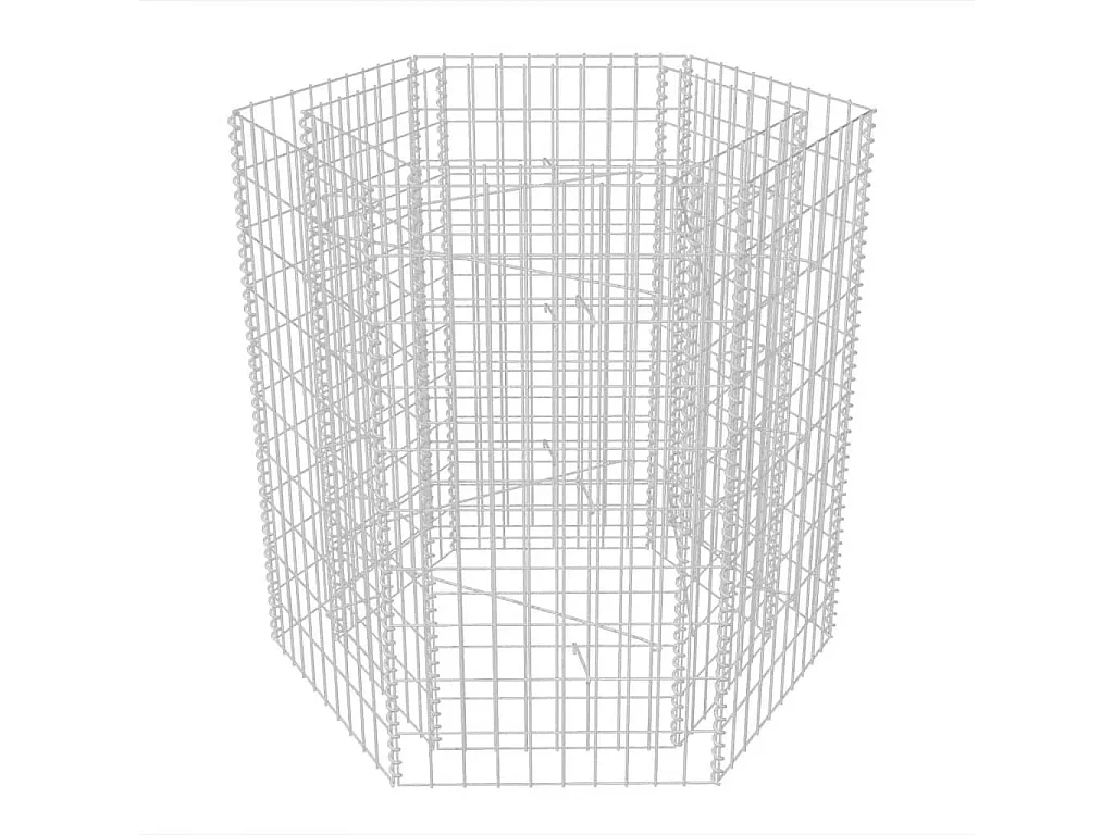 Lit surélevé à gabion hexagonale 100x90x100 cm WVGQ2230