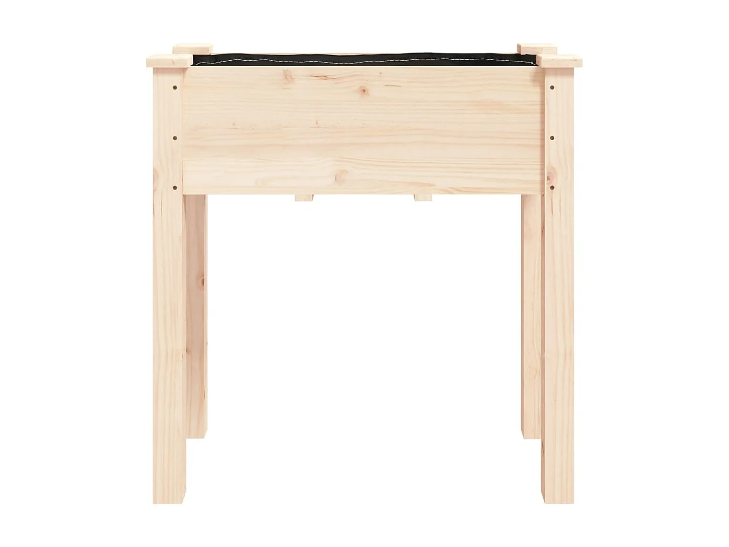 Jardinière avec doublure 71x37x76 cm bois massif de sapin BE5025