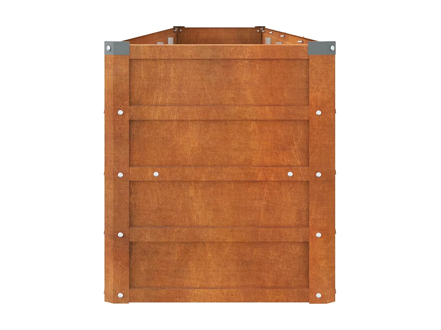 Jardinera oxidado de acero corten 320x40x45 cm ES81416