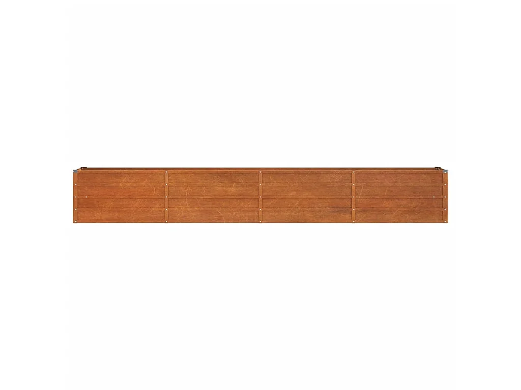 Canteiro de jardim 320x40x45 cm aço corten cor enferrujado PT812261