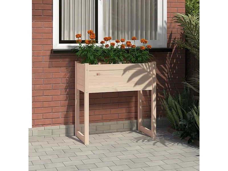 Plantenbak 78x40x81 cm massief grenenhout NL996308