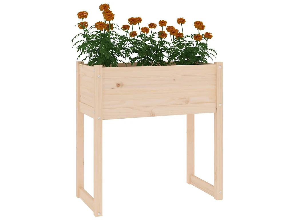 Jardinière 78x40x81 cm Bois massif de pin BE2806