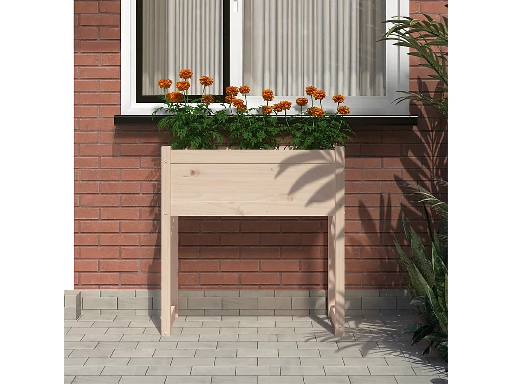 Jardinière 78x40x81 cm Bois massif de pin BE2806