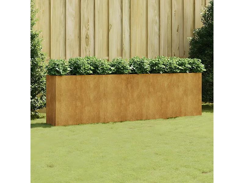 Jardinera acero corten 280x40x80 cm ES37812