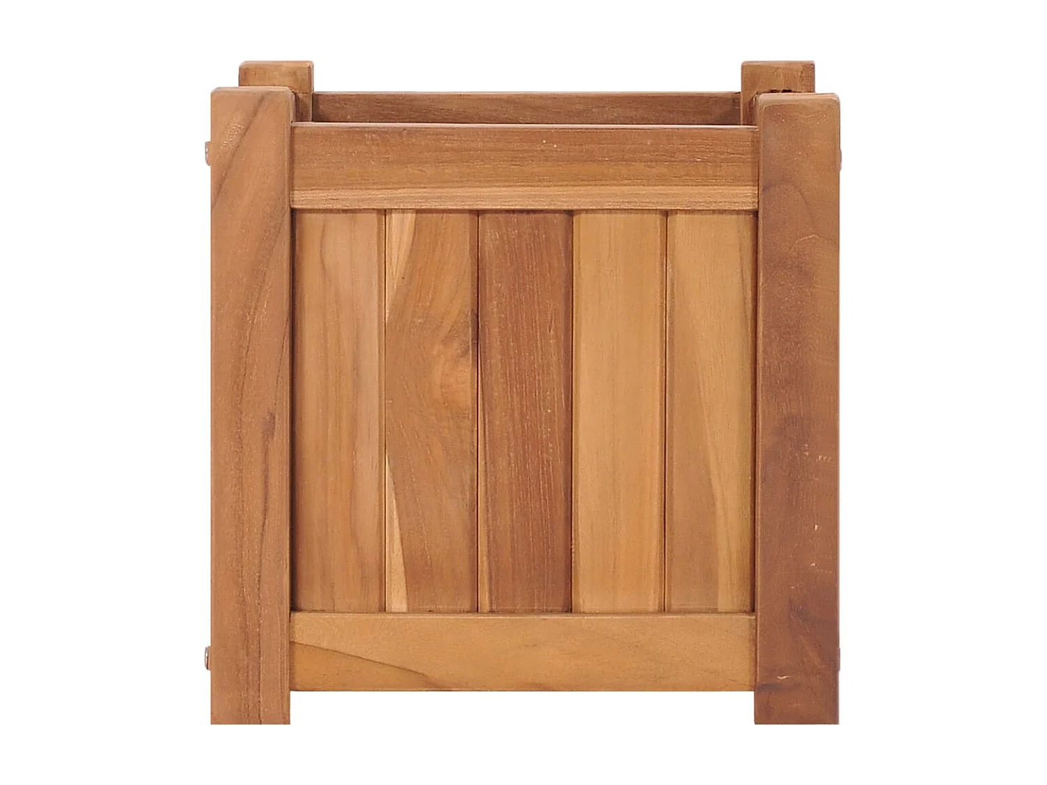 Plantenbak verhoogd 30x30x30 cm massief teakhout