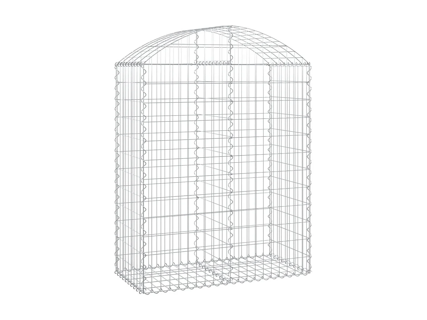 Panier de gabions arqué 100x50x120/140 cm Fer galvanisé WVGQ6300