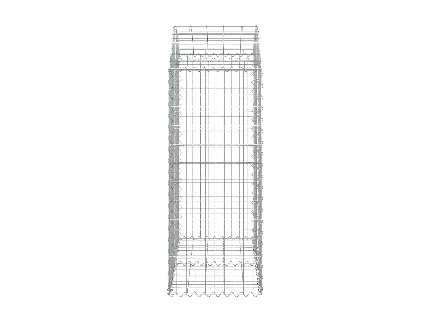 Panier de gabions arqué 100x50x120/140 cm Fer galvanisé WVGQ6300