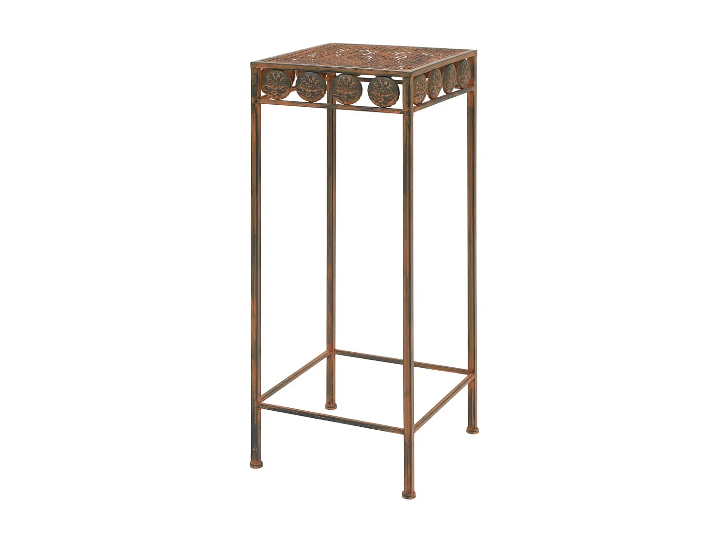 Juego de soportes de planta 3 pzas estilo vintage metal oxidado ES92457