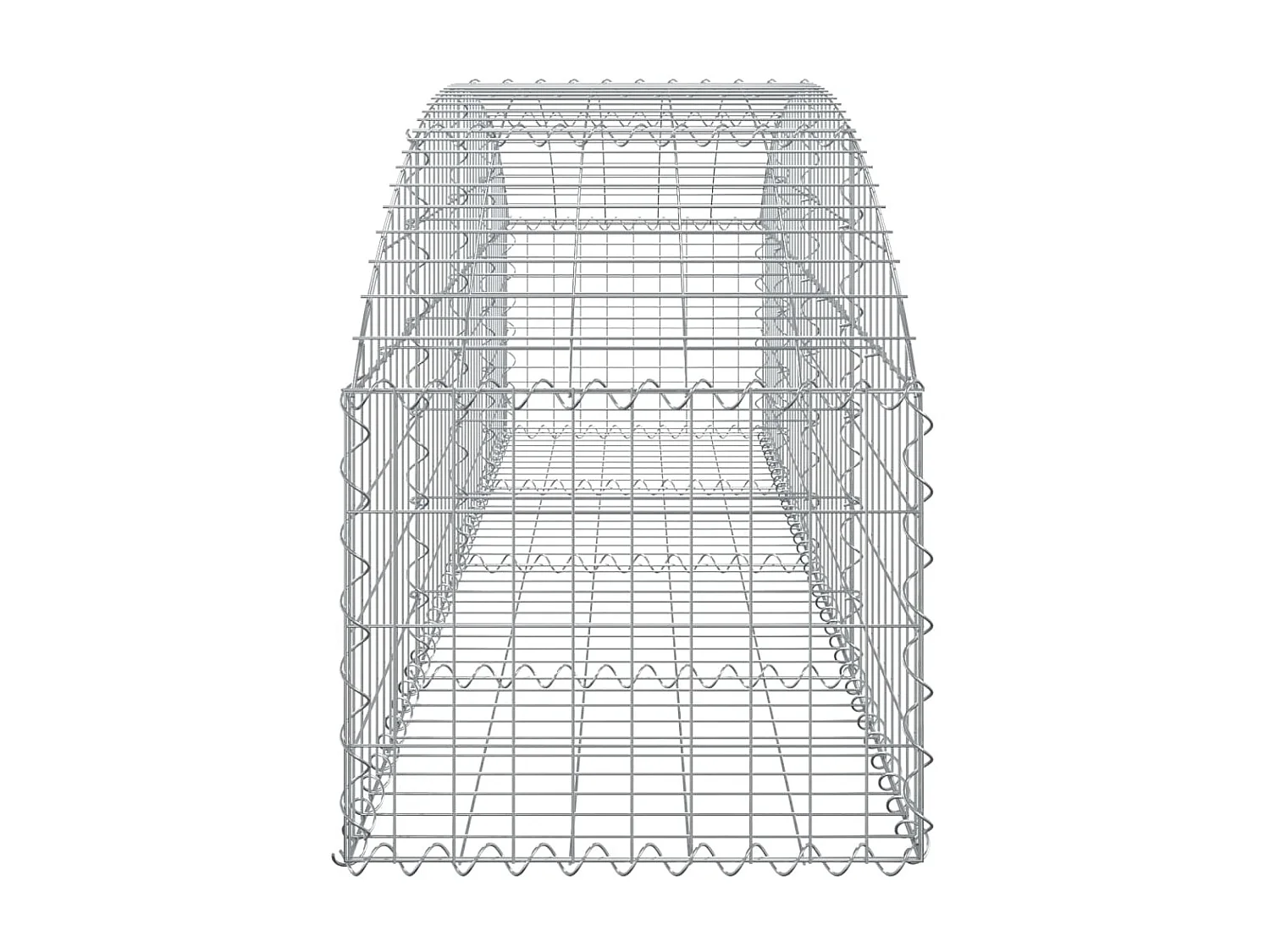 Panier de gabions arqué 200x50x40/60 cm Fer galvanisé WVGQ4593