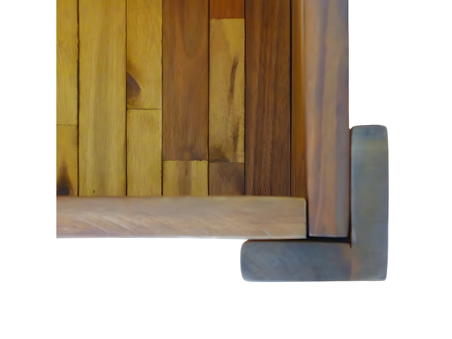 Canteiro elevado de jardim madeira de acácia maciça PT228684