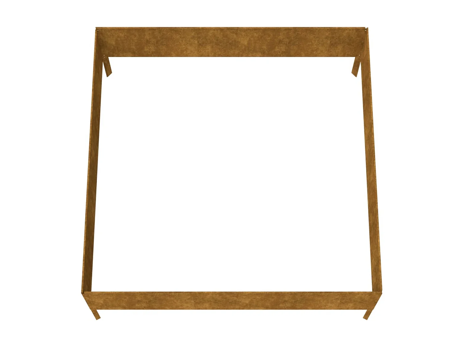 Jardinera acero corten 100x100x41 cm ES91734