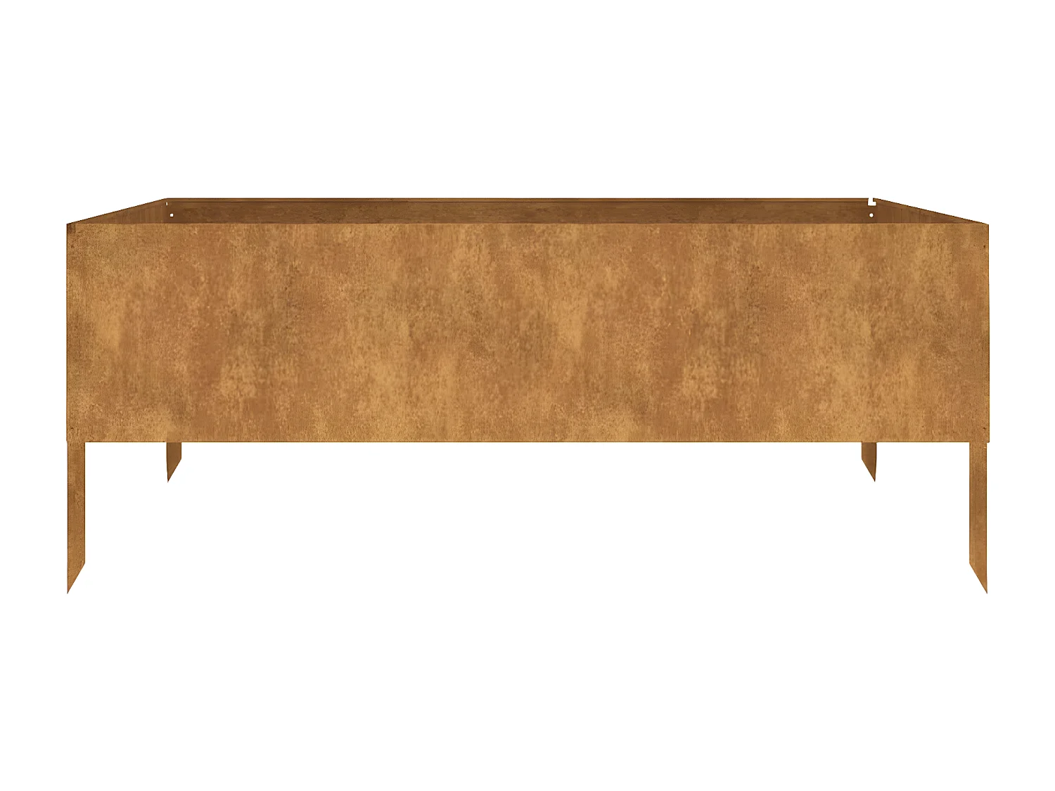 Jardinera acero corten 100x100x41 cm ES91734