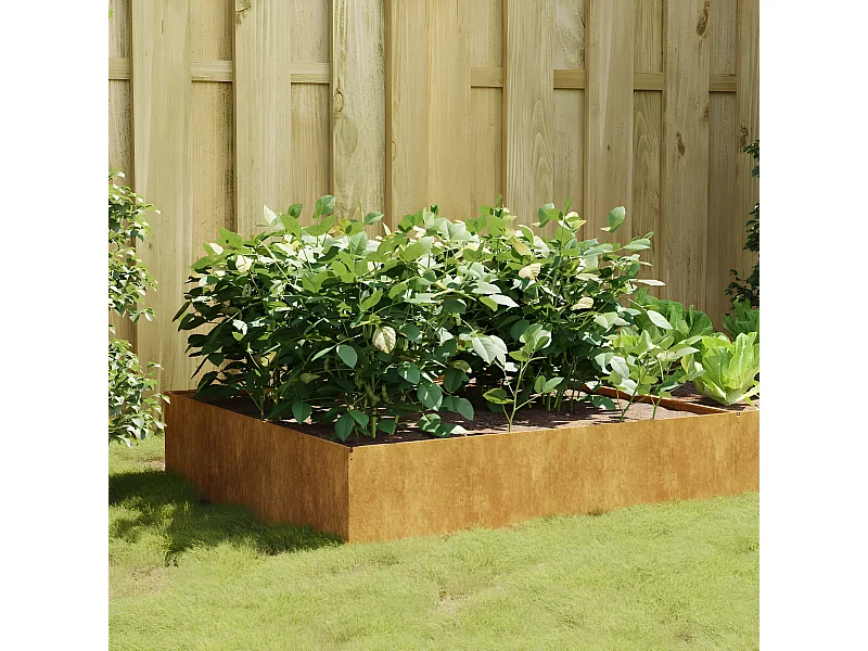 Plantenbak verhoogd 100x100x41 cm cortenstaal