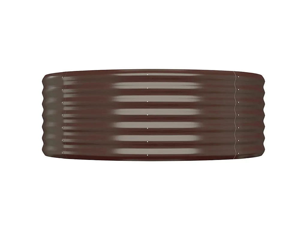 Jardinière Lit surélevé de jardin Acier enduit de poudre marron WVGQ9770