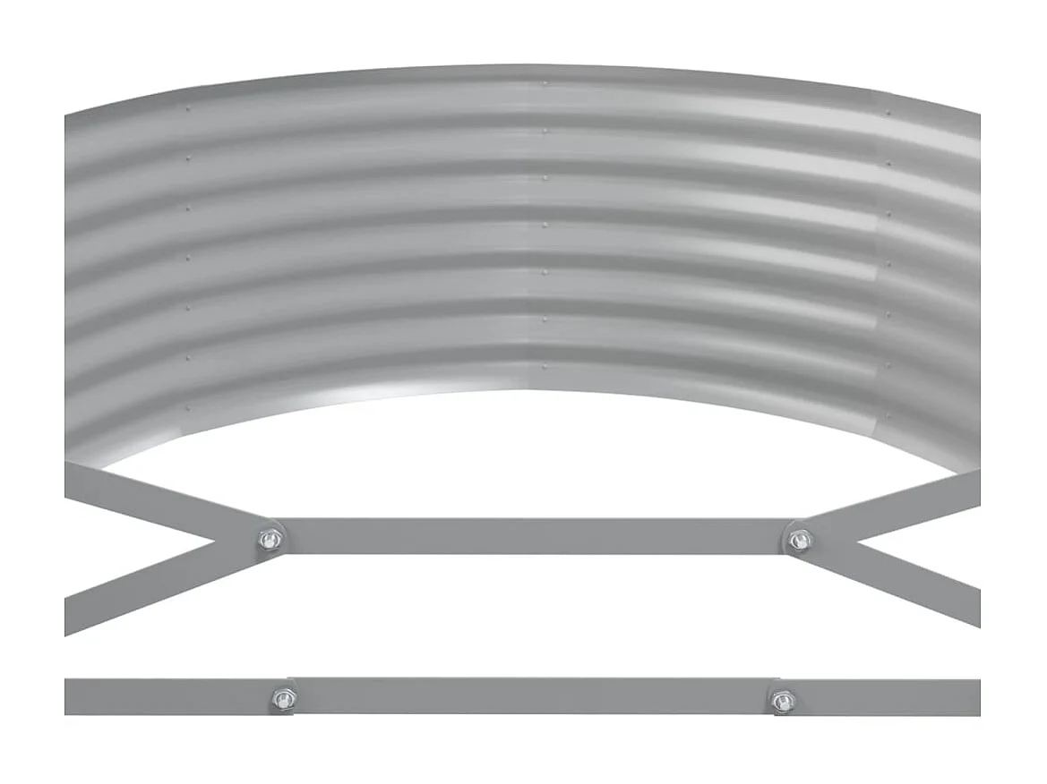 Jardinière Lit surélevé de jardin Acier enduit de poudre marron WVGQ9770