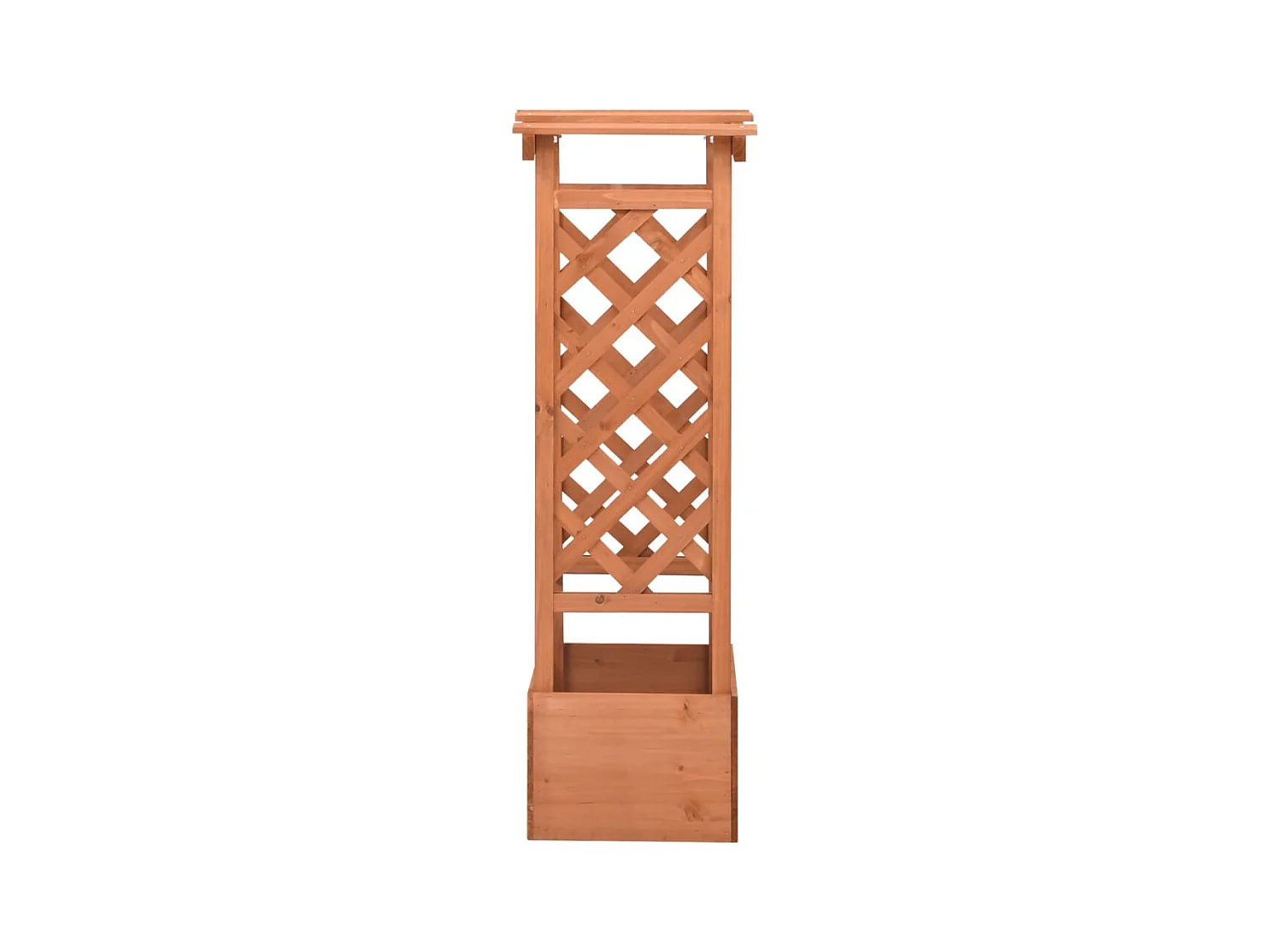 Jardinière à treillis avec arche 49x39x117 cm Bois de sapin BE2711