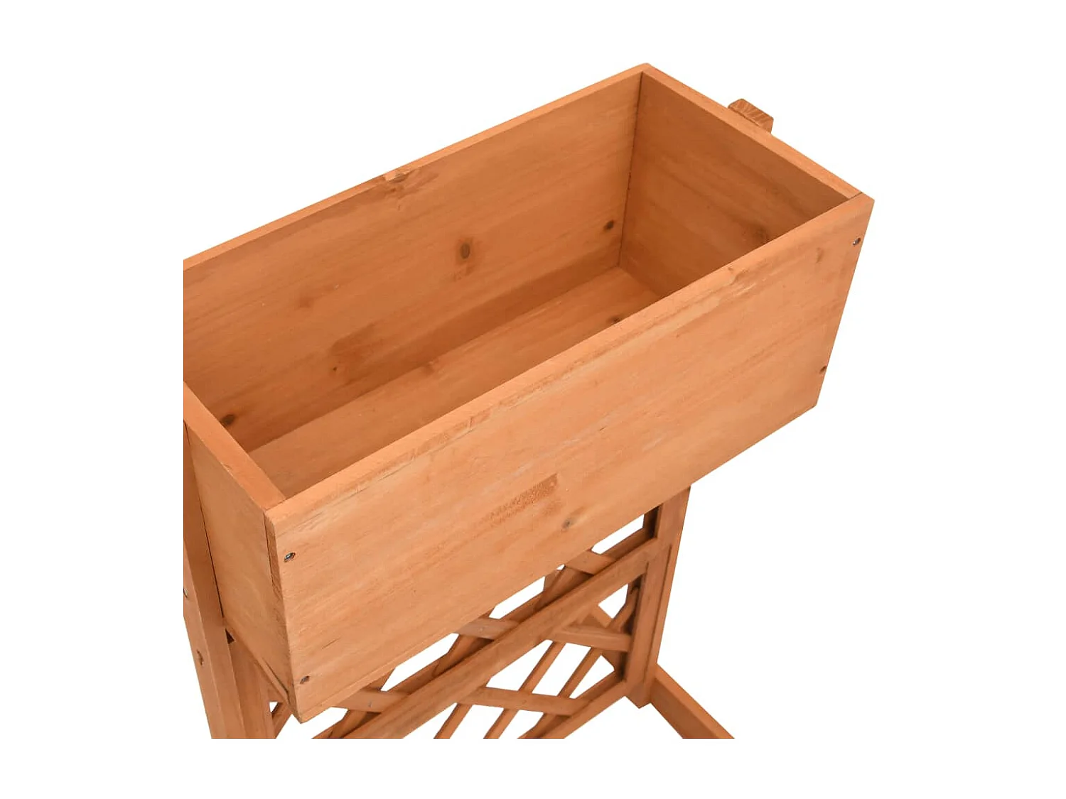 Jardinière à treillis de jardin Orange 45x30x74cm Bois de sapin  BE9782