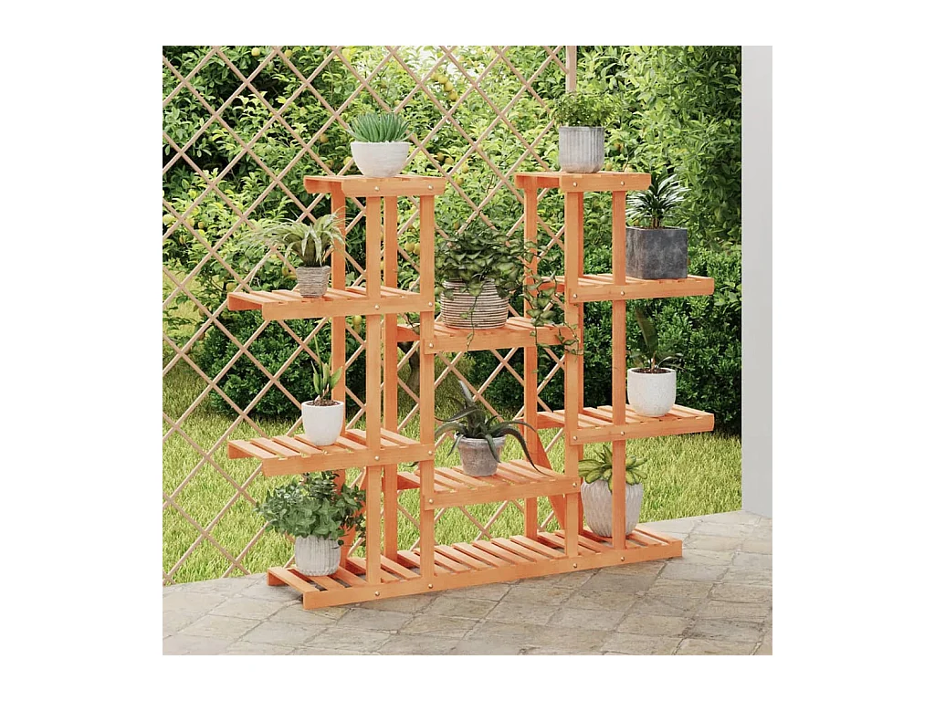 Jardinière Support à fleurs 110x25x110,5 cm bois massif de sapin BE2316