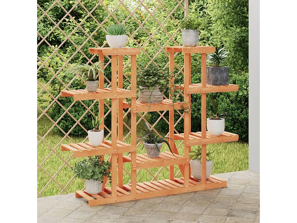 Suporte de plantas 110x25x110,5 cm madeira de abeto maciça PT377028