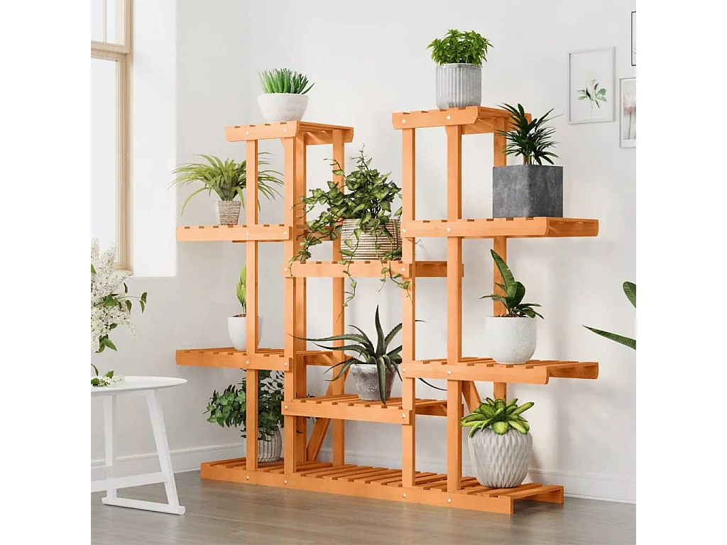 Suporte de plantas 110x25x110,5 cm madeira de abeto maciça PT377028