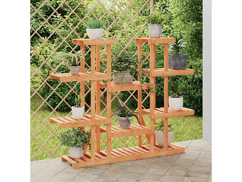 Jardinière Support à fleurs 110x25x110,5 cm bois massif de sapin BE2316