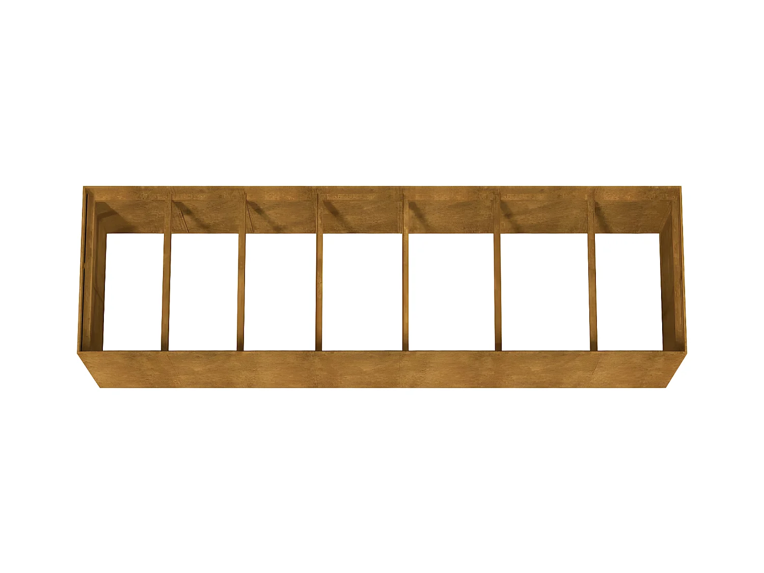 Jardinera acero corten 280x80x80 cm ES65010