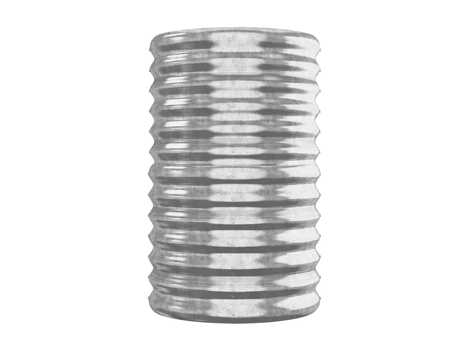 Jardinera arriate acero recubrimiento polvo plata 260x40x68 cm ES14171