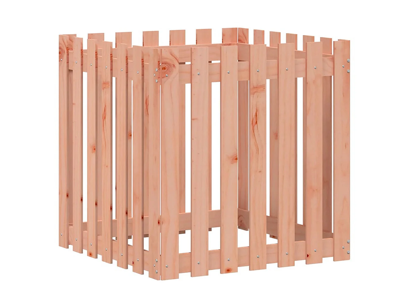 Vaso jardim c/ design cerca 70x70x70 cm madeira douglas maciça PT582973