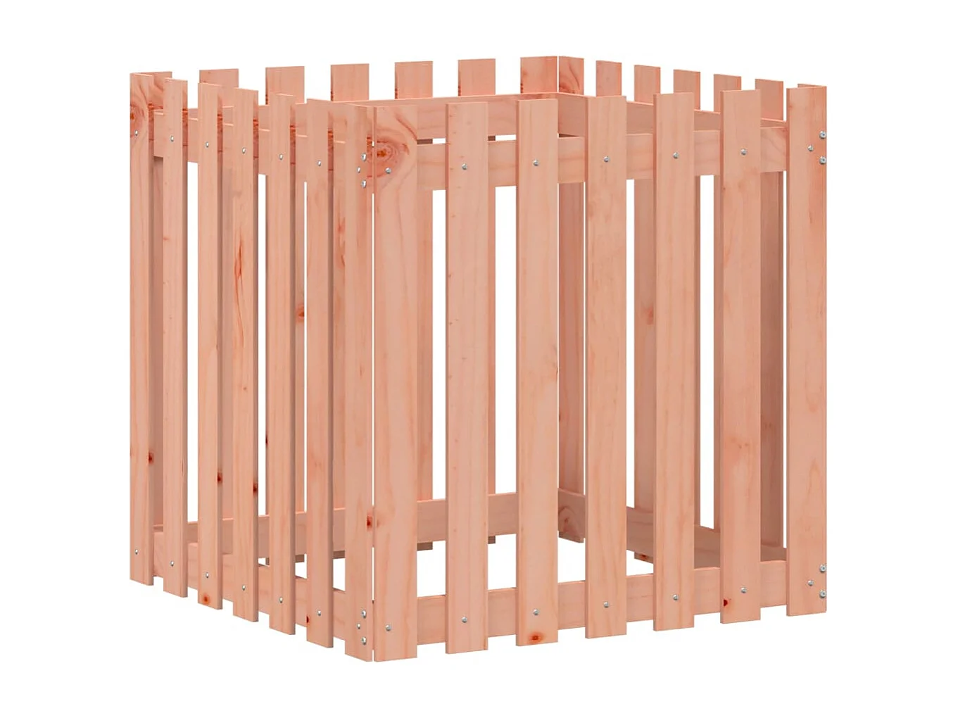 Vaso jardim c/ design cerca 70x70x70 cm madeira douglas maciça PT582973