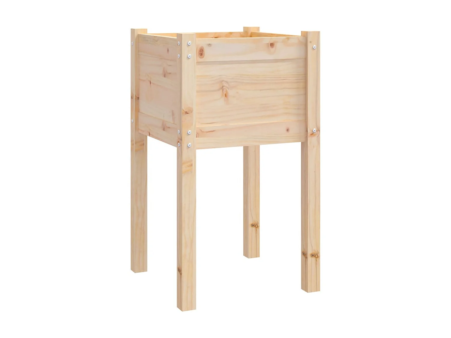 Jardinières d'extérieur 2 pcs 40x40x70 cm bois de pin massif BE8198