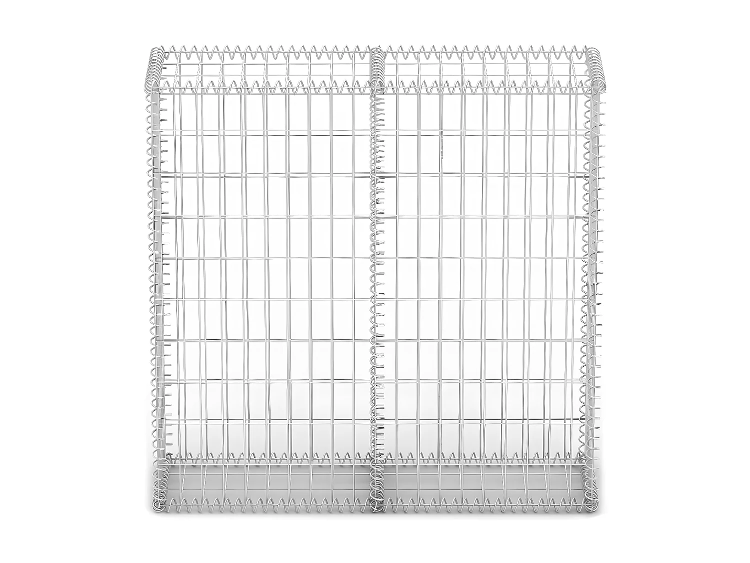 Mur de gabion avec couvercle Fil galvanisé 100 x 100 x 30 cm  WVGQ7752