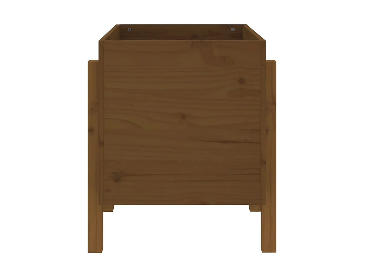 Jardinière marron miel 62x50x57 cm bois massif de pin BE5546