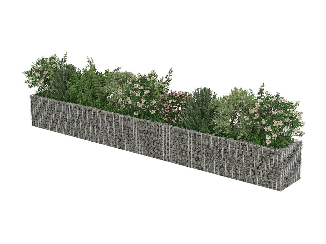 Arriate de gaviones de acero 450x50x50 cm ES96084