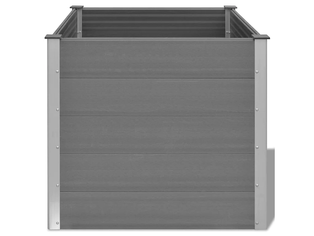 Plantenbak verhoogd 100x100x91 cm HKC grijs