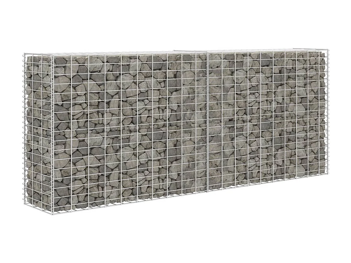 Mur de gabion Acier inoxydable 85 x 30 x 200 cm  WVGQ7889