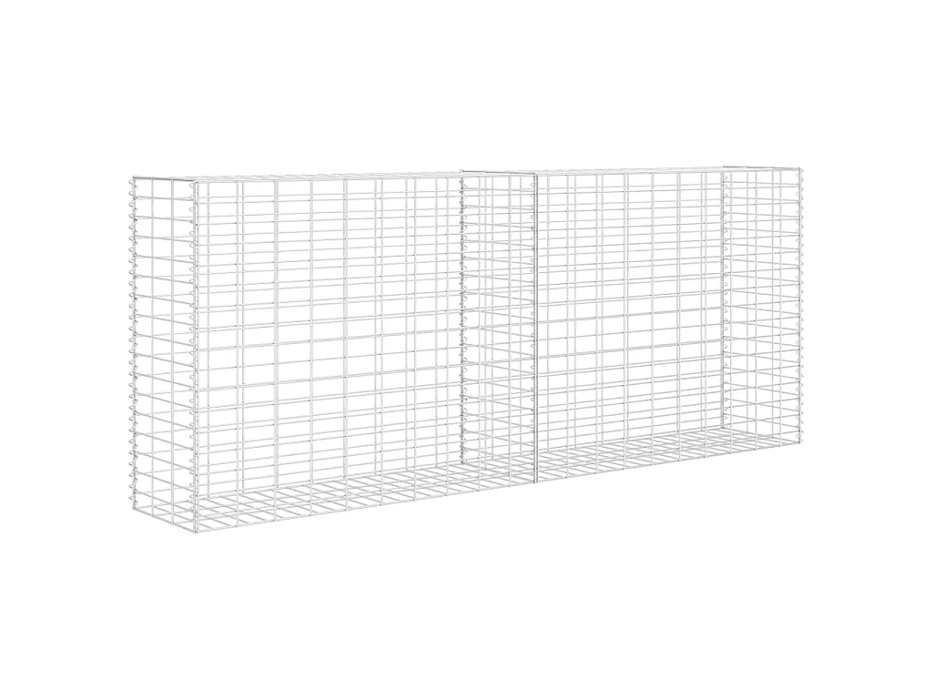 Mur de gabion Acier inoxydable 85 x 30 x 200 cm  WVGQ7889